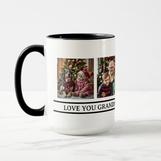 Grandma's Angels | 4 Photo Template Tasse (Links)