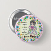 Grandmas Baby Girl Button (Vorne & Hinten)