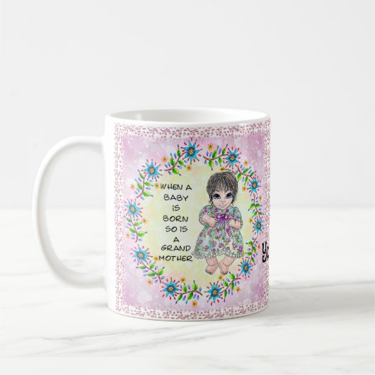 Grandmas Baby Girl Kaffeetasse (Links)