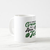 Grandmas be Nana Turtle Lover Turtles Funny Gift Kaffeetasse (Vorderseite Links)