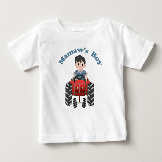 Grandmas Boy Tractor Baby T-shirt (Vorderseite)