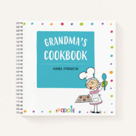 GRANDMA'S COOKBOOK Personalisiertes leeres Rezept Notizblock
