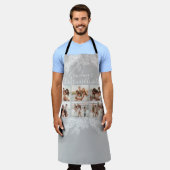 Grandma's Custom Photo Collage Elegant Christmas  Schürze (Getragen)