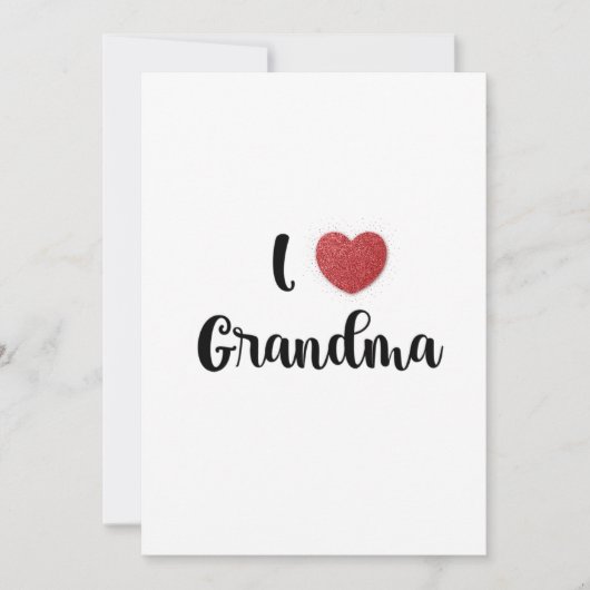 Grandma's Day I Love Grandma Heart Explosion Gift  Dankeskarte (Vorderseite)