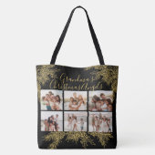 Grandma's Elegant Custom Christmas Photo Collage Tasche (Rückseite)