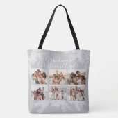 Grandma's Elegant Custom Christmas Photo Collage Tasche (Rückseite)