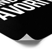 Grandma's Favorite Family Baby Granhild Quote  Poster (Ecke)