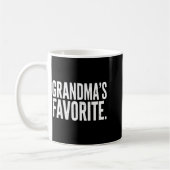 Grandma's Favorite Funny Grandparent Granhild Vint Kaffeetasse (Links)