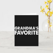 Grandma's Favorite Funny Grandparent Granhild Vint Karte (Gelbe Blume)