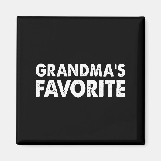 Grandma's Favorite Funny Grandparent Granhild Vint Magnet (Vorne)