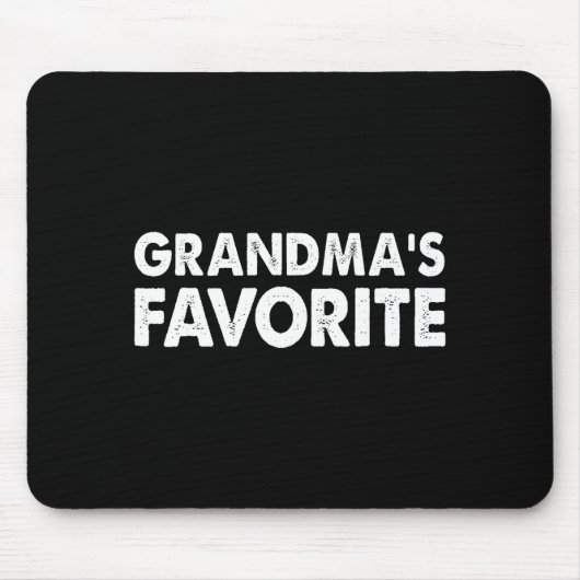 Grandma's Favorite Funny Grandparent Granhild Vint Mousepad (Vorne)