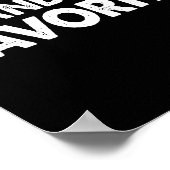 Grandma's Favorite Funny Grandparent Granhild Vint Poster (Ecke)