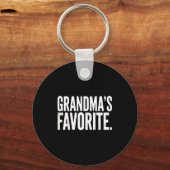 Grandma's Favorite Funny Grandparent Granhild Vint Schlüsselanhänger (Vorderseite)