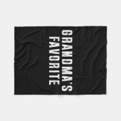 Grandma's Favorite Grandparent Granhild Funny Fami Fleecedecke (Vorderseite (Horizontal))