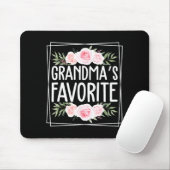 Grandma's Favorite Grandparent Granhild Humor Flor Mousepad (Mit Mouse)