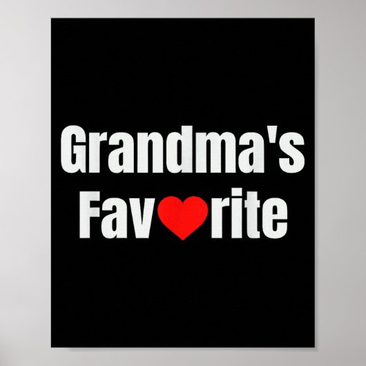 Grandma's Favorite  Poster (Vorne)