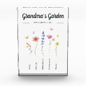 Grandma's Garden Blüte 5 Enkel Fotoblock (Vorderseite)