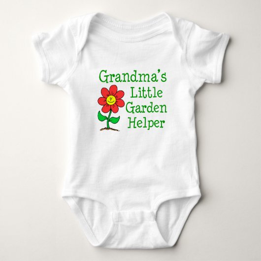Grandma's Garden Helper Baby Strampler (Vorderseite)