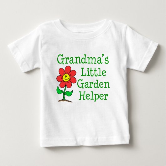 Grandma's Garden Helper Baby T-shirt (Vorderseite)