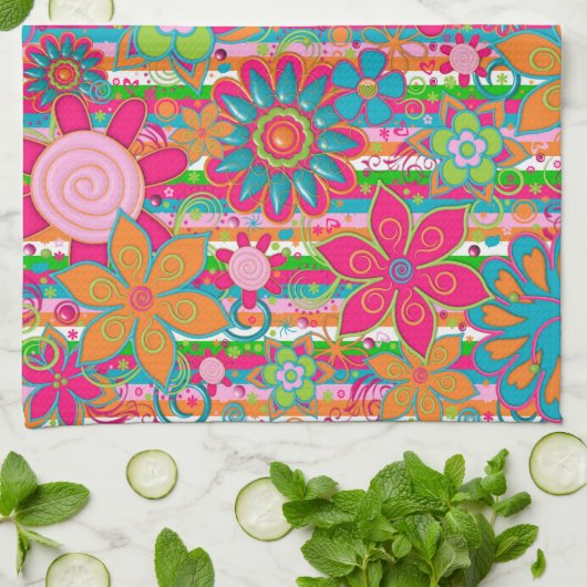 Grandmas Garden Küchentuch (Gefaltet)