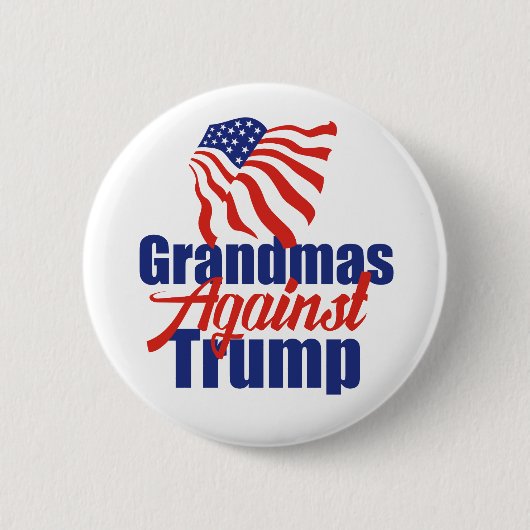 Grandmas gegen Trump Button (Vorderseite)