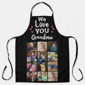 Grandmas Grandkids 12 Foto Collage Keepake Schürze (Vorderseite)