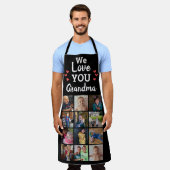 Grandmas Grandkids 12 Foto Collage Keepake Schürze (Getragen)