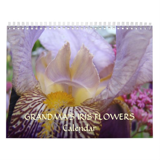 GRANDMAs IRIS-BLUME-Kalender gibt Ire Kalender (Titelbild)