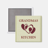 GRANDMA'S KITCHEN MAGNET (Vorderseite/Rückseite)