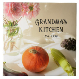 Grandma's Kitchen Personalized Ceramic Tile Gift Fliese