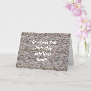 Grandmas Knit Karte