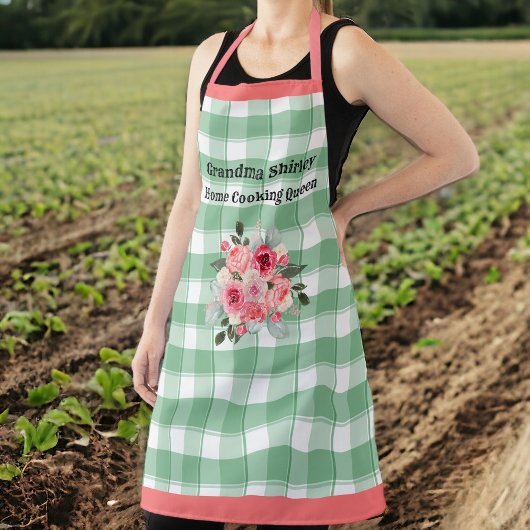 Grandmas Landhaus Gingham Schürze