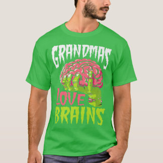 Grandmas Liebe Brains Funny Zombie Halloween Zombi T-Shirt