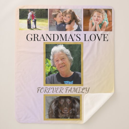 Grandma's Love Family & Pet Tribute Sherpadecke (Vorderseite)