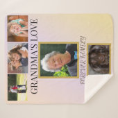 Grandma's Love Family & Pet Tribute Sherpadecke (Vorderseite (Horizontal))
