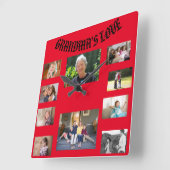 Grandma's Love Square Wall Clock Quadratische Wanduhr (Winkel)