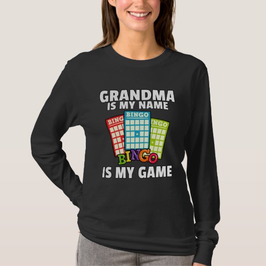 Grandmas Lucky Bingo Player Love Caller Card T-Shirt (Vorderseite)