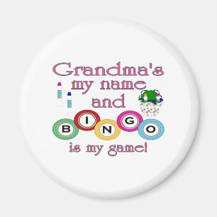 Grandmas mein Name Bingo ist mein Spiel Magnet
