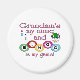 Grandmas mein Name Bingo ist mein Spiel Magnet