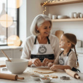 Grandma's Personalized Christmas Doodle Baking Schürze