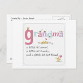 Grandmas Postkarte (Vorne/Hinten)
