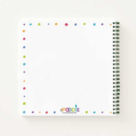 GRANDMA'S RECIPS Personalisiertes Leere Cookbook N Notizblock (Rückseite)