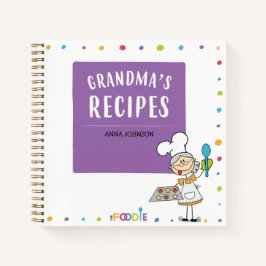 GRANDMA'S RECIPS Personalisiertes Leere Cookbook Notizblock