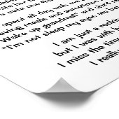 GRANDMA'S ROCKING-CHAIR POEM POSTER (Ecke)