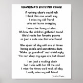 GRANDMA'S ROCKING-CHAIR POEM POSTER (Vorne)