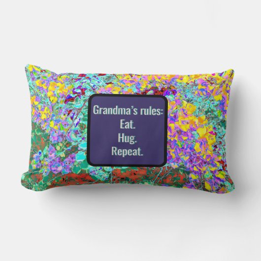 Grandma's Rules Lumbar Pillow Lendenkissen (Vorderseite)