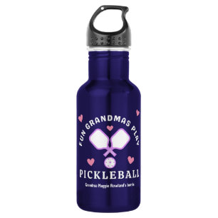 Grandmas spielen Pickleball-Zitat Edelstahlflasche