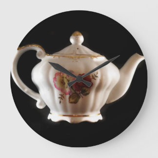 GRANDMAs TEA POT Große Wanduhr