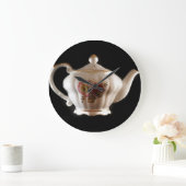 GRANDMAs TEA POT Große Wanduhr (Zuhause)