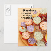 Grandmas Zuckerguss Muttertag Cupcakes Postkarte (Vorne/Hinten)
